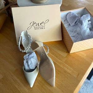 Never worn designer wedding shoes